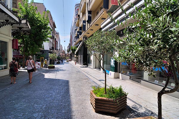 Winkelstraat Athene